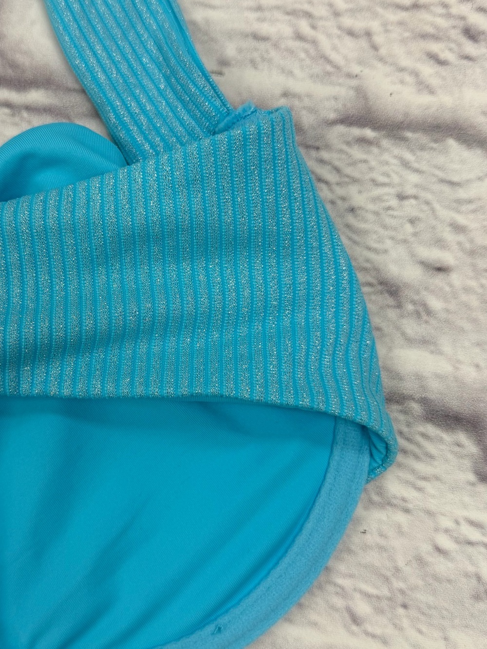 JMP The Label Barcelona Bikini Top in Bluebell Sz L EUC Beach Resort Pool Swim - Picture 15 of 16